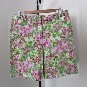 Liz Golf Floral Shorts ⛳🌸💚 | Preppy Golf Style | Pink Green | Size 12